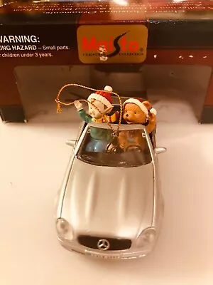 Maisto Silver Mercedes Benz Classic Christmas Ornament New In Box • $16.99