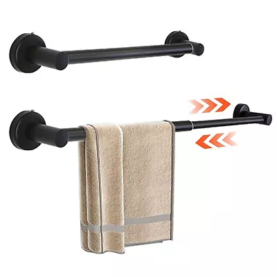 Modern Brushed  Adjust Towel Bar Rail Stainless Steel Wall Mounted Bathroom Hang • $15.99