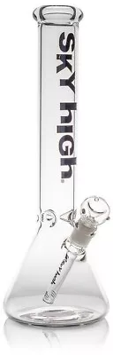 15  SKY HIGH 5MM BOROSILICATE Glass Water Pipe Bong Hookah Beaker - Black • $69.99