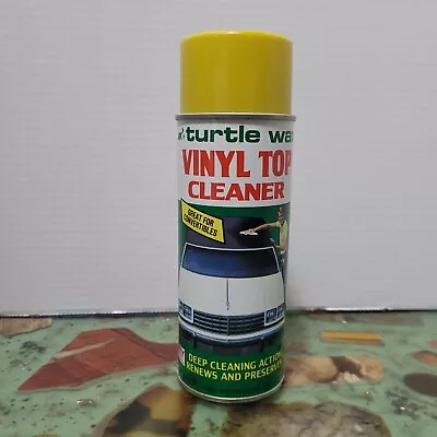 NOS Vintage 1980s Turtle Wax VINYL TOP CLEANER Spray Can 1983 Set Prop Kitsch • $15