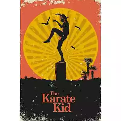 (309) NEW MAXI WALL POSTER The Karate Kid SUNSET Classic ORIGINAL FILM HANGING • £7.25