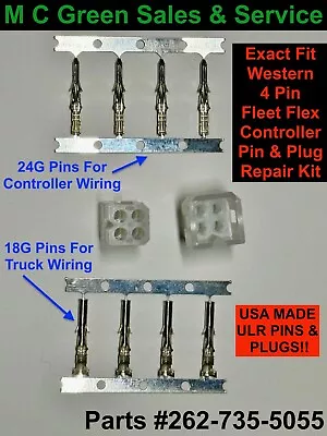 Western Exact Fit  Snow Plow Truck + Controller 4 Pin Plug Repair Kit Fleet Flex • $24.99