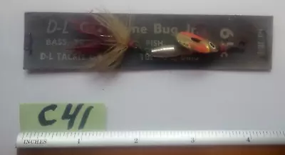C41) VINTAGE D-L JUNE BUG JR. SPINNER FISHING LURE On ORIGINAL CARD No. JB-1 • $6.99