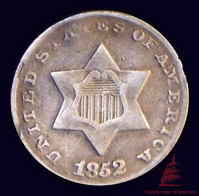 1852 Silver 3 Cents • $98.99