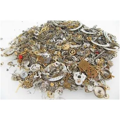Mixed 50g Pack Of Assorted Watch Parts Gears Cogs Etc Steampunk Jewellery • $24.82
