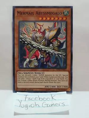 Yugioh Mermail Abyssmegalo X2 Shva 1st Edition Super Light Played • $1.99