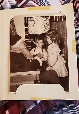 Santa Claus- Vintage Photo Department Store- Children At Christmas #1 • $15