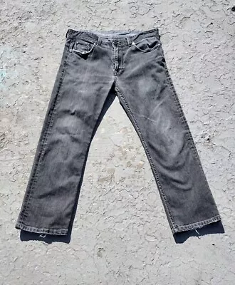 AX Armani Exchange Mens Jeans Skinny Size 33 Black Gray Denim Pants Casual 33x29 • $16.95