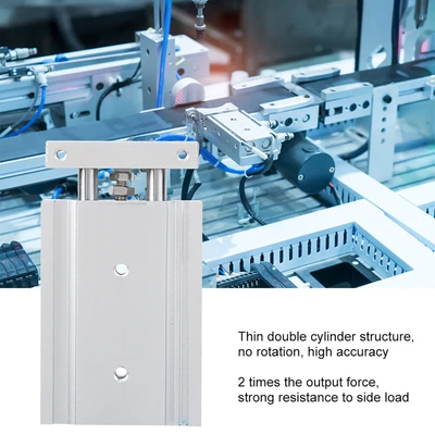 $27.83 • Buy (CXSM10-30)Air Cylinder Small Swing Pneumatic Cylinder High Strength Double-Rod