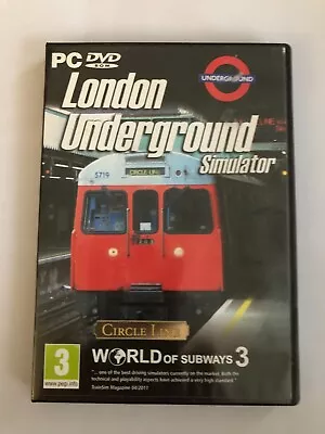 LONDON UNDERGROUND SIMULATOR Pc DVD Rom - Circle Line - World Of Subways 3 • £8.99