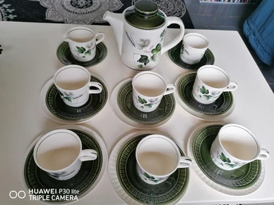£25 • Buy Royal Worcester Palissy Sandon Rose 23 Piece Teaset.