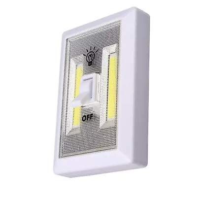 Mini COB LED Switch Wall Night Light Battery Operated Cabinet Garage Light A • £9.22