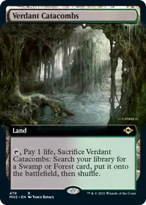 [1x] Verdant Catacombs - Foil - Extended Art - Near Mint English - Modern Horiz • $30.99