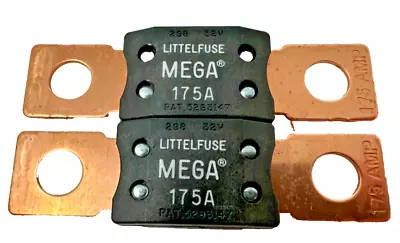 Lot Of 2 MEGA/AMG Fuse 175 Amp 32V 298 Series Time Delay Bolt DownLittleFuse • $10.98