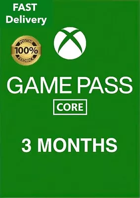 Xbox Game Pass CORE 3 Month Code - FAST Delivery - Existing Accounts • £14.99