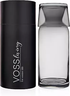 VOSS Living - Bedside Water Carafe And Glass Set 23.6 Oz - Ivory Black  • $41.46