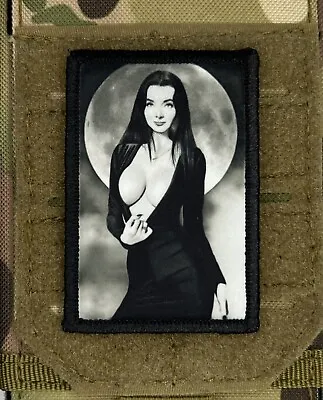 Addams Family Morticia Morale Patch / Military ARMY Tactical Hook & Loop 619 • $8.99