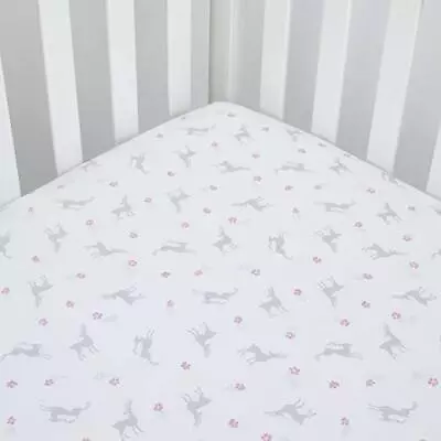 Sweet Fawn Deer/Forest Super Soft Fitted Crib Sheet By Dwell Studios • $16.99