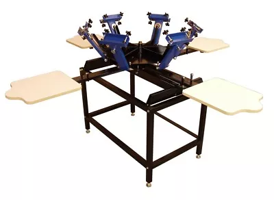 6 Color Manual Screen Printing Press / Logos Flash Dryer Machine / Used • $3500