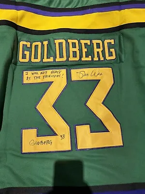 Shaun Weiss SIGNED Goldberg THE MIGHTY DUCKS Movie Hockey Jersey PSA WITH 2 INSC • $70