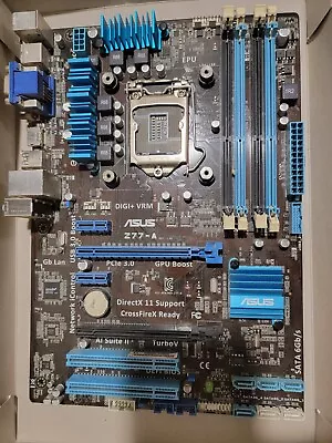 ASUS Z77-A LGA1155 HDMI SATA3 DDR3 USB 3.0 ATX Motherboard TESTED WORKS • $25