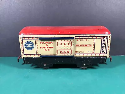 VTG Marx | 555 Colorado Southern Refrigerator Train Car | Red Roof | 4 Wheels • $19.99