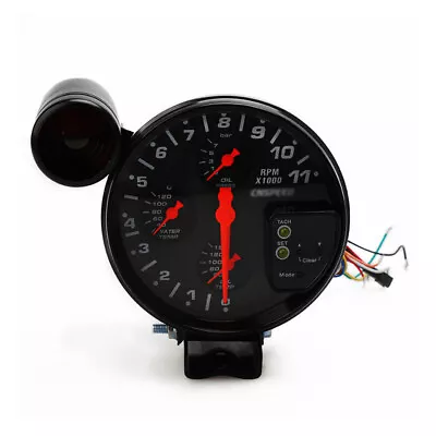 5  1/8NPT Tachometer RPM Meter W/ Shift Light Oil Pressure Water Oil Temp Gauge • $101.99