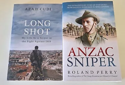 Long Shot And ANZAC Sniper - Large Paperbacks - Free Postage 🚚 • $19.95