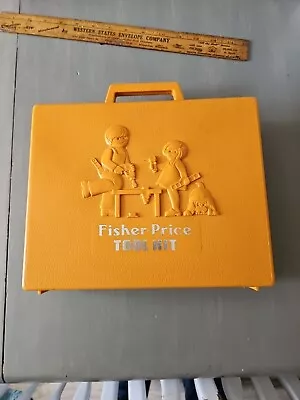 Vintage 1977 Fisher Price Tool Kit Box Case Only Replacement - No Contents/Tools • $9.99