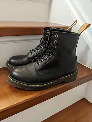 Doc Martens Women's Black Vegan Leather Boots Size USA 9 • $79.99