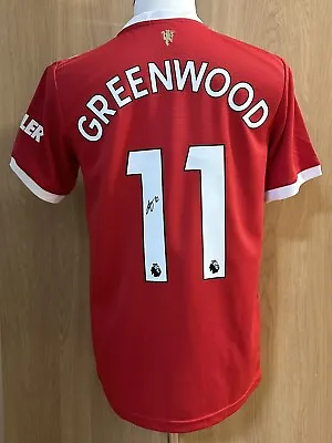 Mason Greenwood Signed Man Utd 2020/21 Home Shirt COA Video Proof • £132