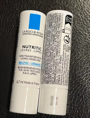 2X La Roche Posay NUTRITIC Lip Balm 4.7ml Very Dry Lips Transforming New Sealed • $16.95