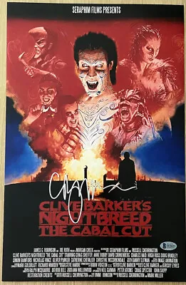 Clive Barker Signed Nightbreed The Cabal Cut 12x18 Photo Beckett Bas • $179.99