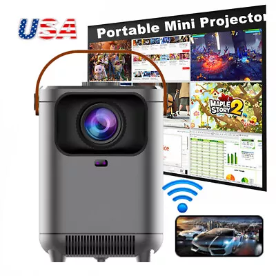 Smart Proyector FHD Native 1080P Smart Video Home Cinema 4K Projector HDMI USB • $85.99