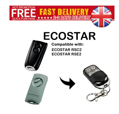 Hörmann Ecosta REMOTE CONTROL HAND SET ZAPPER TRANSMITTER LIFT OPERATOR GARADOR • £9.45