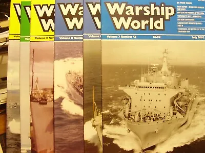 Warship World Job Lot X 6 Military Naval Ships 2002 2003 2004 Lot 2 • £8