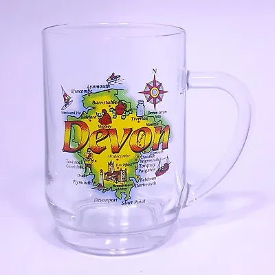 £7.99 • Buy Big Giant Mug Devon MAP Pint Glass Tea Coffee Mug Jumbo  500ml  Souvenir Gift