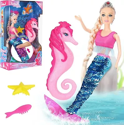 Bettina Mermaid Princess Doll With Sea Horse Set New & Sealed Free P&P  • £10.79