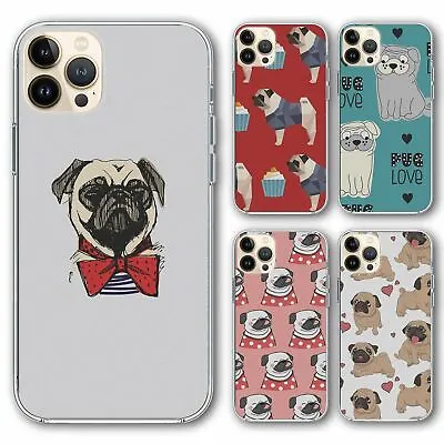 £6.95 • Buy For IPhone 13 Pro Max Silicone Case Cover Pug Group 3