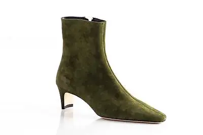 $180 • Buy STAUD Wally Green Ankle Boot | Olive Suede