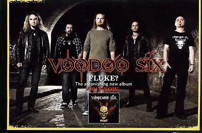 2010 Voodoo Six Band Fluke? Album CD Promo PRINT AD Frame And Hang! (1065) • $5.99