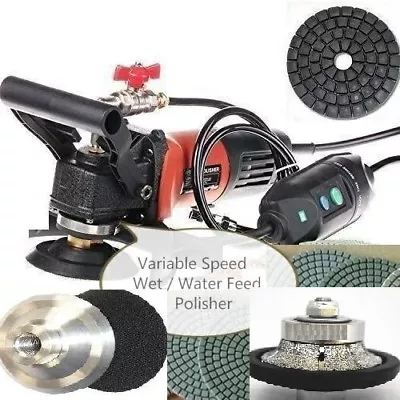 Wet Polisher Grinder 1 1/4  Radius Bullnose Tile Stone Edge Profiler Marble Buff • $258.99