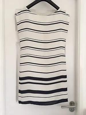 Zara Blue And White Stripe Nautical Dress Size M VGC • £16.99