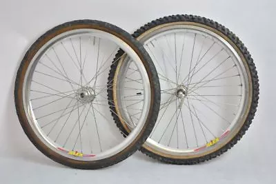 SHIMANO DEORE XT + ALEX Rims Downhill Old Wheelset 26' !! VGC !!! Front Hub 20mm • $225