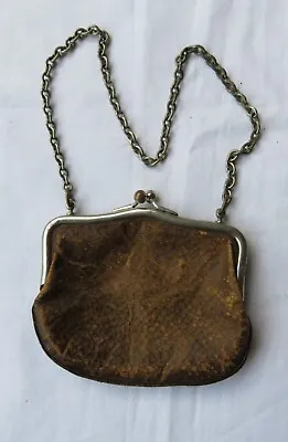 Vintage Coin Small Purse With Chain Handle • $10