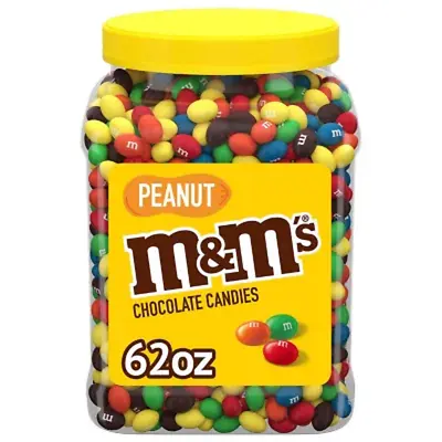 M&M'S Peanut Milk Chocolate Candy Bulk Jar (62 Oz.) • $24.77