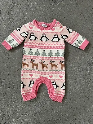 Baby Girl Romper Suit From F&F (Tesco) - Age 0 To 1 Month • £0.25