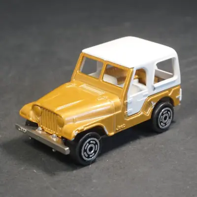 MAJORETTE Jeep Wrangler Gold N268 1/54 Made In France Diecast Toy Model Car • $15.13