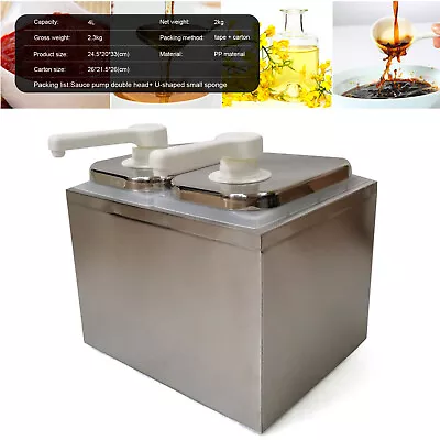 Commercial Hot Fudge Warmer Nacho Cheese Sauce Pump Dispenser Dispensing 2L NEW • $63.65