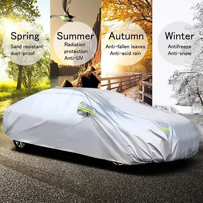 $51.33 • Buy Car Cover Waterproof Sun UV Snow Rain Resistant All Weather Sedan Protection 3L
